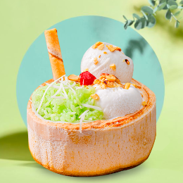 KEM DỪA CÔN ĐẢO XÔI LÁ DỨA